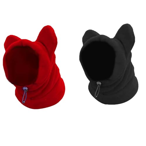 2 Stück Hundewärmer-Mütze, Hundeschal Mütze, Hundehaube Wintermütze, Hundehaube Wintermütze, Wintermützen für Hunde für Outdoor-Aktivitäten, Wandern, Reisen im Winter 2 Stück Hundewärmer-Mütze, Hundeschal Mütze, Hundehaube Wintermütze, Hundehaube Wintermütze, Wintermützen für Hunde für Outdoor-Aktivitäten, Wandern, Reisen im Winter von Deautie
