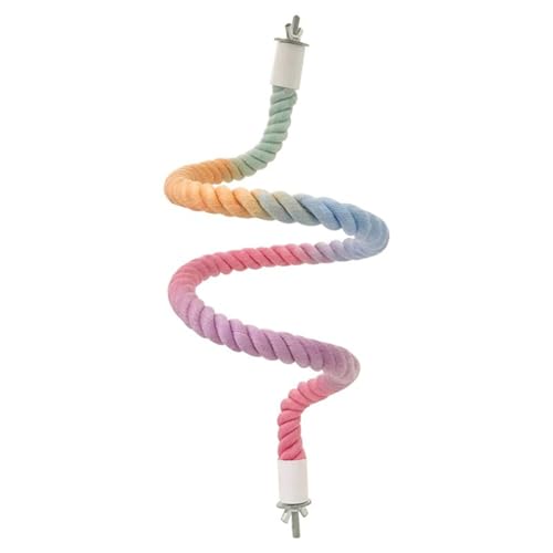 Vogel Spirale Seil Schaukel Spielzeug, Sisalspielzeug Spirale für Papageien, Schlinge Vogelkäfig Schaukel, Biegsames Vogel Seil Spirale, 80 cm Verlängert, für Papageien, Kanarien Vogel Spirale Seil Schaukel Spielzeug, Sisalspielzeug Spirale für Papageien, Schlinge Vogelkäfig Schaukel, Biegsames Vogel Seil Spirale, 80 cm Verlängert, für Papageien, Kanarien von Deautie