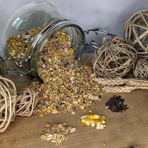 Wachtelgrütze GVO-frei 25 kg | gegrütztes Wachtelfutter mit Kräutern und Oregano Öl | mit Fischproteinen, Leinsamen und Bierhefe von Debes