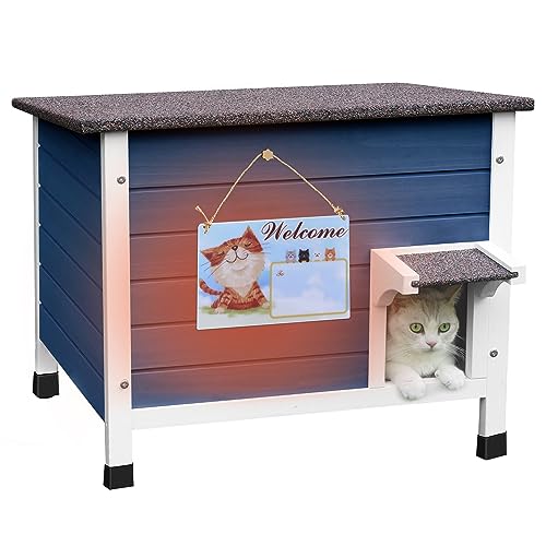 Deblue Katzengehege Outdoor für den Winter, 100% Isoliertes Katzenhaus für Katzen im Freien, wetterfestes Feral Katzenhaus mit umlaufendem Schaum-Blau Deblue Katzengehege Outdoor für den Winter, 100% Isoliertes Katzenhaus für Katzen im Freien, wetterfestes Feral Katzenhaus mit umlaufendem Schaum-Blau von Deblue