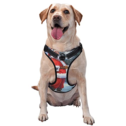 Hundegeschirr, Motiv "Merry Christmas", bedruckt, kein Ziehen, verstellbar, reflektierend, Oxford-Weste, einfach anzuziehen Hundegeschirr, Motiv "Merry Christmas", bedruckt, kein Ziehen, verstellbar, reflektierend, Oxford-Weste, einfach anzuziehen von Debou