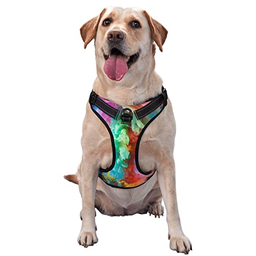 Hundegeschirr, abstrakt, bedruckt, kein Ziehen, verstellbar, reflektierend, Haustier-Oxford-Weste, einfach anzuziehen Hundegeschirr, abstrakt, bedruckt, kein Ziehen, verstellbar, reflektierend, Haustier-Oxford-Weste, einfach anzuziehen von Debou