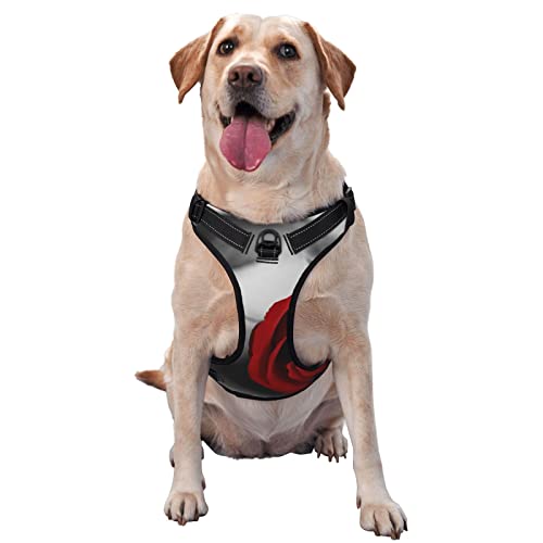 Hundegeschirr, bedruckt, kein Ziehen, verstellbar, reflektierend, Haustier-Oxford-Weste, einfach anzuziehen, Rot Hundegeschirr, bedruckt, kein Ziehen, verstellbar, reflektierend, Haustier-Oxford-Weste, einfach anzuziehen, Rot von Debou