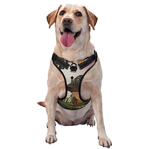 Hundegeschirr, bedruckt, kein Ziehen, verstellbar, reflektierend, Haustier-Oxford-Weste, einfach anzuziehen Hundegeschirr, bedruckt, kein Ziehen, verstellbar, reflektierend, Haustier-Oxford-Weste, einfach anzuziehen von Debou