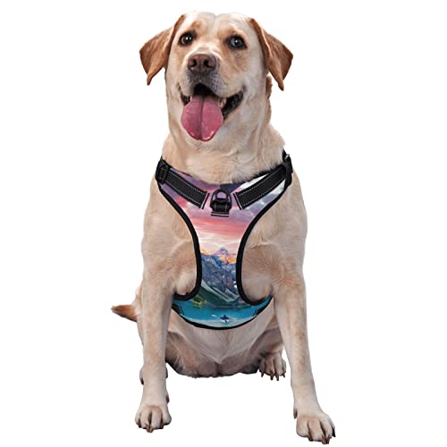 Hundegeschirr, bedruckt, kein Ziehen, verstellbar, reflektierend, Haustier-Oxford-Weste, einfach anzuziehen Hundegeschirr, bedruckt, kein Ziehen, verstellbar, reflektierend, Haustier-Oxford-Weste, einfach anzuziehen von Debou