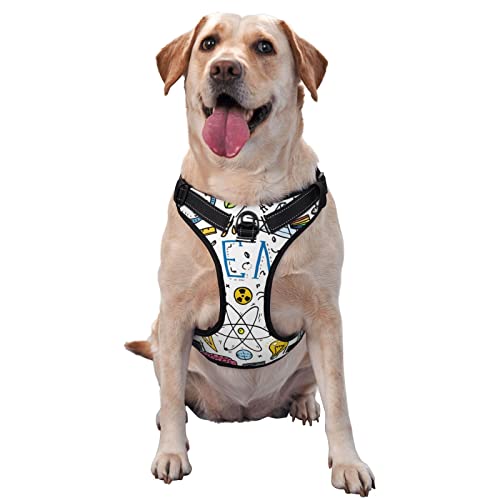 Old Sketch and Vintage Scientific Formulas Printed No Pull Dog Harness No Choke Reflective Dog Vest for Small Medium Large Dogs Old Sketch and Vintage Scientific Formulas Printed No Pull Dog Harness No Choke Reflective Dog Vest for Small Medium Large Dogs von Debou