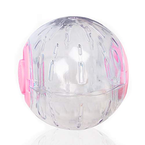 Decdeal Run-About-Gymnastikball Blitzlicht Laufrad für Hamster Transparentes Kleintier Mini-Rolling Ball Jogging-Trainingsaktivitäten für Haustiere 12.5cm 15cm von Decdeal