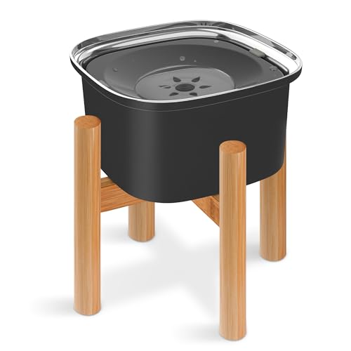 Decflow Erhöhter Hundenapf, 3 l, Edelstahl, erhöhter Futternapf mit Ständer, große Kapazität, kein Verschütten, langlebiger Bambushalter, Haustierfutterschale für kleine, mittelgroße und große Hunde Decflow Erhöhter Hundenapf, 3 l, Edelstahl, erhöhter Futternapf mit Ständer, große Kapazität, kein Verschütten, langlebiger Bambushalter, Haustierfutterschale für kleine, mittelgroße und große Hunde von Decflow