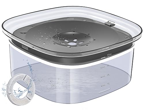 Decflow Wassernapf für Hunde, 4 l, super große Kapazität, Hundenapf mit Kohlefilter, Anti-Würgen, kein Verschütten, Wassernapf mit langsamem Wasser-Futterspender, fahrzeuggetragen, Reise-Wassernapf Decflow Wassernapf für Hunde, 4 l, super große Kapazität, Hundenapf mit Kohlefilter, Anti-Würgen, kein Verschütten, Wassernapf mit langsamem Wasser-Futterspender, fahrzeuggetragen, Reise-Wassernapf von Decflow