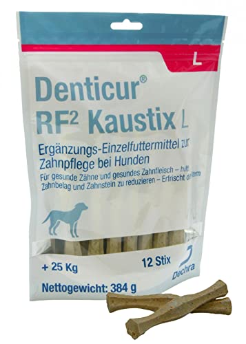 Dechra - Denticur RF2 Kaustix Kaustöcke für 25 kg Hunde 12-Teilig, 1er Pack (1 x 0.45 kilograms) von Dechra - Denticur