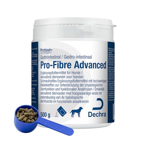 Dechra Protexin Pro-Fibre Advanced | 500 g | Ergänzungsfuttermittel für Hunde | Mit Präbiotika, Probiotika & Ballaststoffen | Zur Unterstützung der Darmflora & der Verdauung von Dechra