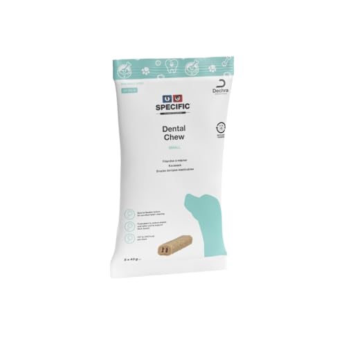 Specific CT-DC-S Dental Chew Small | 5 x 40 g | Ergänzungsfuttermittel für Erwachsene kleine Hunde bis 15 kg | Leckerlis mit besonderer Struktur | Kann zur Zahnpflege beitragen von Dechra