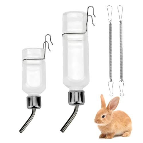 2 Stück Trinkflasche Kaninchen Hamster, Hängende Automatische Haustier Wasserflasche, Trinkflasche für Nagetiere, Keine Tropf, für Kaninchen Meerschweinchen Hamster, 180ml +350ml 2 Stück Trinkflasche Kaninchen Hamster, Hängende Automatische Haustier Wasserflasche, Trinkflasche für Nagetiere, Keine Tropf, für Kaninchen Meerschweinchen Hamster, 180ml +350ml von DecorDwell