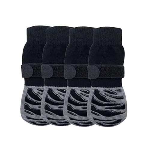 Hundesocken Anti Rutsch 2 Paar Doppelseitige Anti-Rutsch Hundesocken, Socken Für Hundepfoten, Atmungsaktiv, Mit Verstellbaren Klettverschlüssen, Für Hunde Pfotenschutz, Für Kleine, Mittlere Hunde (M) Hundesocken Anti Rutsch 2 Paar Doppelseitige Anti-Rutsch Hundesocken, Socken Für Hundepfoten, Atmungsaktiv, Mit Verstellbaren Klettverschlüssen, Für Hunde Pfotenschutz, Für Kleine, Mittlere Hunde (M) von DecorDwell