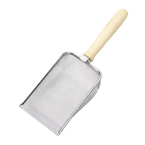 Katzentoilette Scooper – Griff aus Massivholz mit 5mm Porengröße Metall Katzenschaufel, Idealer Edelstahl Katzenklo Scooper mit Einfacher Anwendung und Reinigung Katzentoilette Scooper – Griff aus Massivholz mit 5mm Porengröße Metall Katzenschaufel, Idealer Edelstahl Katzenklo Scooper mit Einfacher Anwendung und Reinigung von DecorDwell