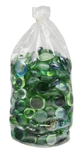 Decorative Accents Set mit Meeresgrünen Aquarium- und Vasen-Edelsteinen, ca. 900 g, ideal für Aquarien, Vasenfüller, Tischstreuer, Scrapbooking und vieles mehr, 1,2 kg (Meeresgrün-Mix, 1,2 kg) von Decorative Accents