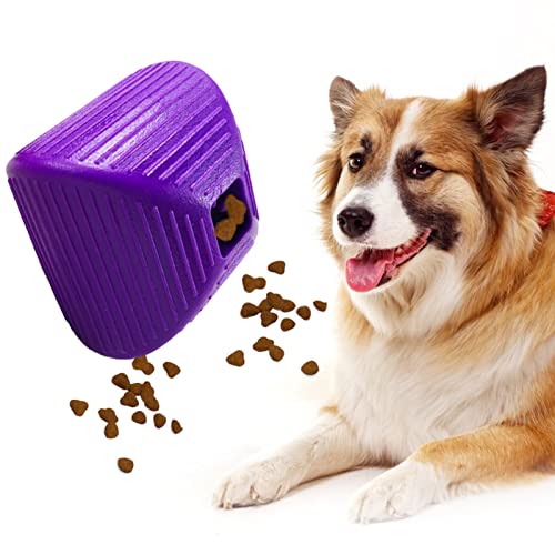 Decorhome 2 Pcs Hundepuzzle-Kauspielzeug,IQ Traning Ball Lebensmittelausgabespielzeug | Naturkautschuk-Puzzlespielzeug für Hunde, IQ-Hundeleckerbälle von Decorhome