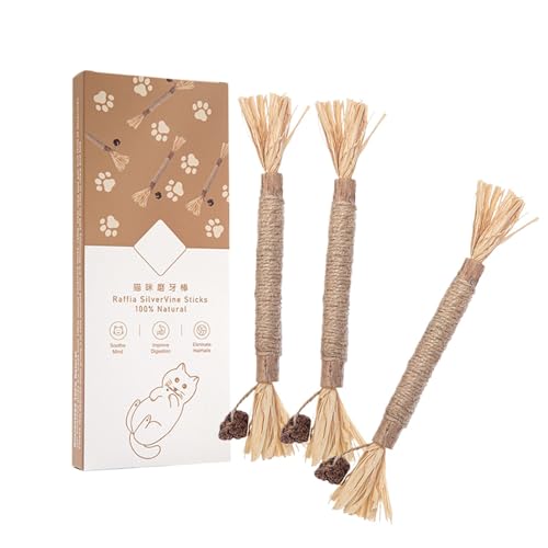 Decorhome Kauspielzeug Für Katzen – 3 Stück Interaktives Katzenspielzeug Für Den Innenbereich | Leckspielzeug Für Kätzchen Mit Zahnstäbchen Aus Zur Zahnreinigung, Appetitanregung | Natürliche Kat Decorhome Kauspielzeug Für Katzen – 3 Stück Interaktives Katzenspielzeug Für Den Innenbereich | Leckspielzeug Für Kätzchen Mit Zahnstäbchen Aus Zur Zahnreinigung, Appetitanregung | Natürliche Kat von Decorhome