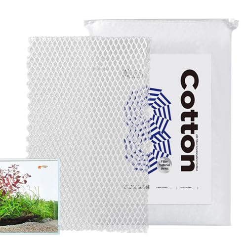 Filterwatte für Aquarien, Teich-Filtermedien, Filterseide, Wasserreinigungspad, zuschneidbare Baumwoll-Filterpads, Teichfilter-Pad, Aquarium-Filterzubehör von Decorhome
