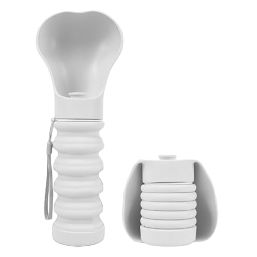 Hunde-Wasserflasche – 500/590 ml auslaufsicherer Haustier-Wasserflaschenspender | Welpen-Wasserspender für den Außenbereich | Silikon-Trinkbecher für Haustiere | Wandern Hund Wasserspender | von Decorhome