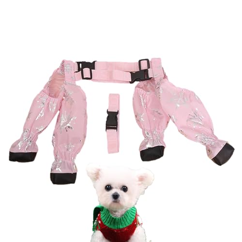 Hundepfoten-Leggings, atmungsaktiver Pfotenschutz, Allwetter-Hundeschuhe für große und mittelgroße Hunde, wasserdichte Winter-Schneestiefel, verlieren nie einen Stiefel an heißen oder von Decorhome