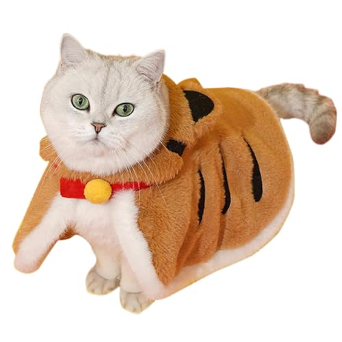 Katzen-Tiger-Halloween-Kostüm – warme Winterkleidung für Haustiere | Katzenkleidung für kaltes Wetter wärmt Kapuzenmantel, Haustier-Winterkleidung, Haustier-Tiger-Kostüm für Zuhause, Winterkatzen Katzen-Tiger-Halloween-Kostüm – warme Winterkleidung für Haustiere | Katzenkleidung für kaltes Wetter wärmt Kapuzenmantel, Haustier-Winterkleidung, Haustier-Tiger-Kostüm für Zuhause, Winterkatzen von Decorhome