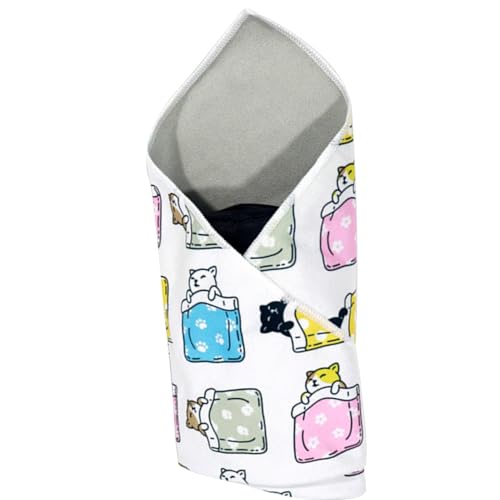 Katzenwickel zur Fellpflege, mit festem Stoff umwickelt, selbstklebender, verstellbarer Deckenstoff zum Umwickeln von Katzen, Burrito-Umwicklung, multifunktionales Haustierwerkzeug, kratzfeste von Decorhome