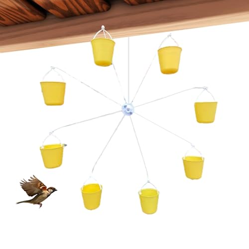 Vogelfutterstation – Vogelfutterstation Mit Drehbarem Rad | Vogelfutterhaus Riesenrad | 8 Vogelfuttereimer | Drehbares Riesenrad-Vogelfutterhaus | Vogelfutterstation, Rotierender Barsch | Vogelzubehör Vogelfutterstation – Vogelfutterstation Mit Drehbarem Rad | Vogelfutterhaus Riesenrad | 8 Vogelfuttereimer | Drehbares Riesenrad-Vogelfutterhaus | Vogelfutterstation, Rotierender Barsch | Vogelzubehör von Decorhome