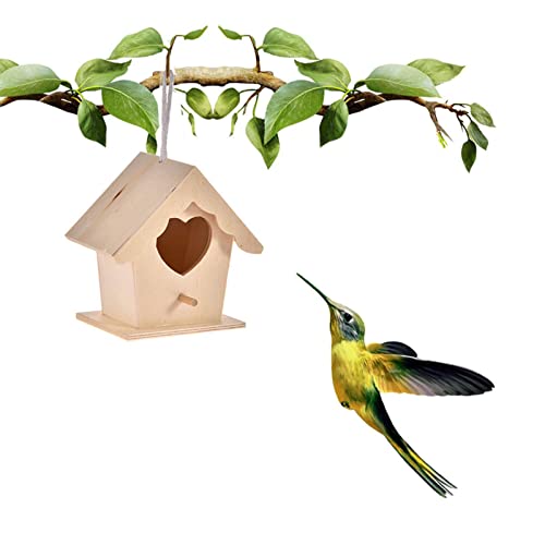 Vogelhäuser,Zedernblaues Vogelhaus | DIY-Vogelhütte für draußen/drinnen/Garten/Hinterhof-Dekoration, Vogelnest-Geschenk für Vogelliebhaber Decorhome von Decorhome