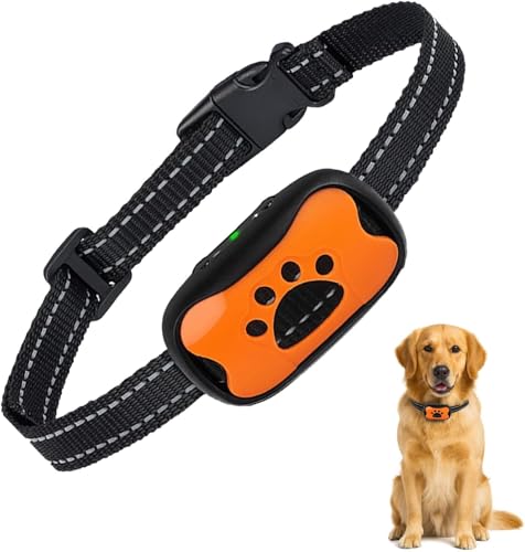 Antibellhalsband für Hunde, Erziehungshalsband Hund 7-Stufige Empfindlichkeit, Ohne Schmerz und Ohne Elektrischen Schlag, Vibration + Ton, Geeignet für Hunde Kleinen, Mittleren und Großen Formats von Deedlite
