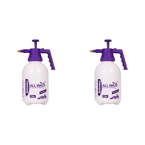 Defenders STV091 Mehrzweck-Pumpdrucksprühgerät für alle Richtungen, 2 Liter, für Hauspflanzen, zur Reinigung, im Freien, für Gartendünger, Pestizide und Unkrautvertilger (Packung mit 2) von Defenders