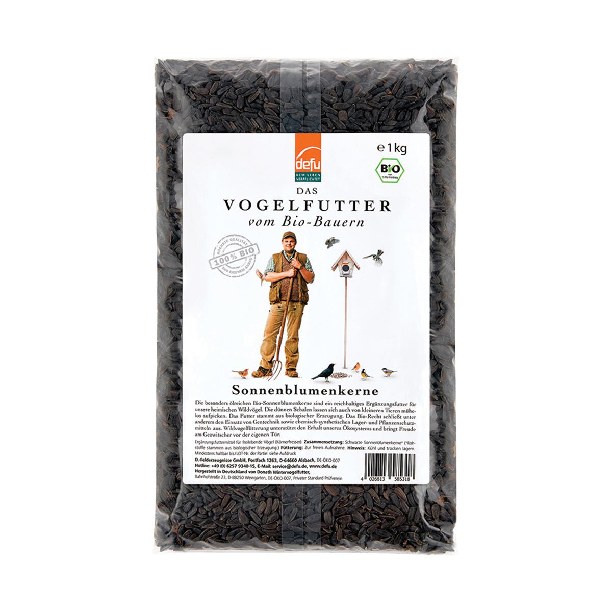 Defu Wildvögel Bio-Sonnenblumenkerne 1kg Defu Wildvögel Bio-Sonnenblumenkerne 1kg von Defu