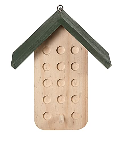 Dehner Natura Premium Wildvogel Futterhaus, Futterstation für Wildvögel, Vogelhaus für Erdnuss-Aufstrich wetterfest / hängend, inkl. Sitzstange / Aufhängevorrichtung, ca. 20.3 x 16.5 x 9 cm, Holz Dehner Natura Premium Wildvogel Futterhaus, Futterstation für Wildvögel, Vogelhaus für Erdnuss-Aufstrich wetterfest / hängend, inkl. Sitzstange / Aufhängevorrichtung, ca. 20.3 x 16.5 x 9 cm, Holz von Dehner
