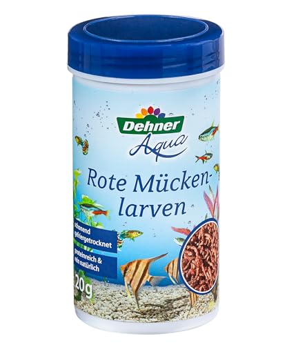 Dehner Aqua Fischfutter, Fischsnack proteinreich / 100% natürlich, Rote Mückenlarven für Zierfische, 20 g Dehner Aqua Fischfutter, Fischsnack proteinreich / 100% natürlich, Rote Mückenlarven für Zierfische, 20 g von Dehner