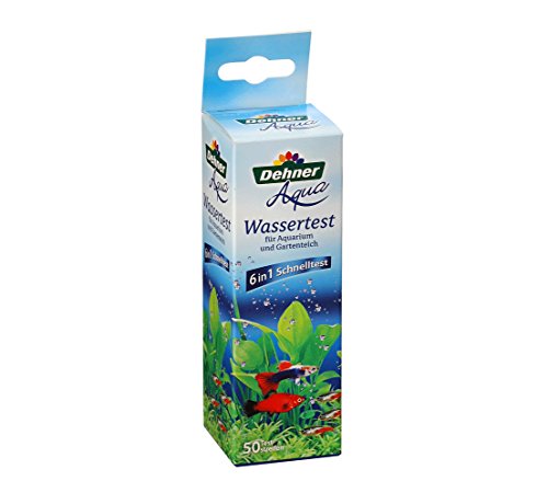 Dehner Aqua Wassertest für Aquarium und Gartenteich, 50 Teststreifen, 1 Stück (1er Pack) von Dehner