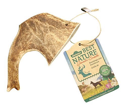 Dehner Best Nature Hundesnack, hochwertiges Leckerli geruchsarm / 100 % narürlich, Kausnack für Hunde, Damhirsch-Geweih, Größe M Dehner Best Nature Hundesnack, hochwertiges Leckerli geruchsarm / 100 % narürlich, Kausnack für Hunde, Damhirsch-Geweih, Größe M von Dehner