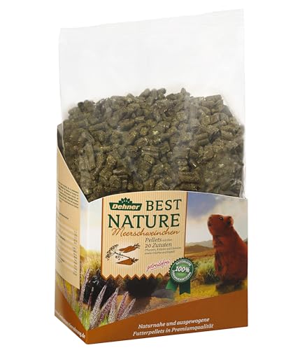 Dehner Best Nature Nagerfutter Adult, Meerschweinchenfutter Pellets, 3 kg von Dehner