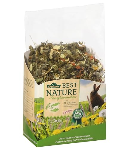 Dehner Best Nature Nagerfutter Adult, Zwergkaninchenfutter, 2 kg von Dehner