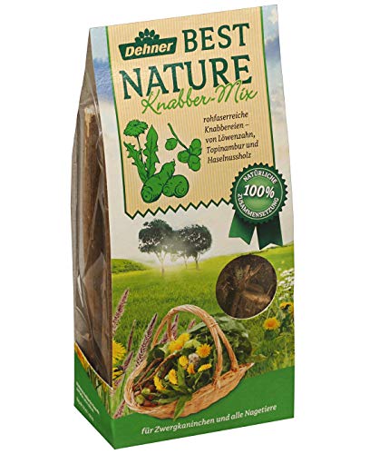 Dehner Best Nature Nagersnack, Knabber-Mix 100 % natürlich, für Zwergkaninchen / Nager, Löwenzahn, 90 g Dehner Best Nature Nagersnack, Knabber-Mix 100 % natürlich, für Zwergkaninchen / Nager, Löwenzahn, 90 g von Dehner
