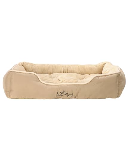 Dehner Lieblinge Hundebett und Katzenbett Sammy, ca. 90 x 70 x 20 cm, Polyester, beige Dehner Lieblinge Hundebett und Katzenbett Sammy, ca. 90 x 70 x 20 cm, Polyester, beige von Dehner