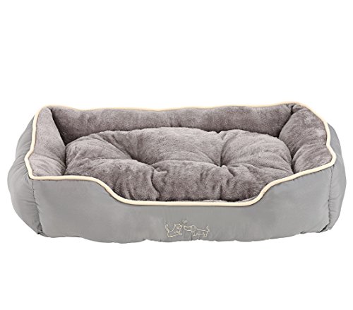 Dehner Lieblinge Hundebett und Katzenbett Sammy, ca. 90 x 70 x 20 cm, Polyester, grau Dehner Lieblinge Hundebett und Katzenbett Sammy, ca. 90 x 70 x 20 cm, Polyester, grau von Dehner