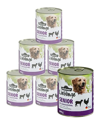 Dehner Lieblinge Hundefutter Senior, Lamm und Geflügel, 6 x 800 g (4.8 kg) von Dehner