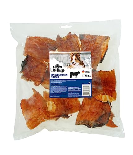 Dehner Lieblinge Hundesnack, Hundeleckerli getreidefrei / zuckerfrei, Kausnack für Hunde, Rindergaumenfleisch, 400 g Dehner Lieblinge Hundesnack, Hundeleckerli getreidefrei / zuckerfrei, Kausnack für Hunde, Rindergaumenfleisch, 400 g von Dehner