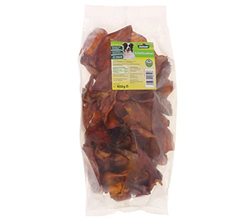 Dehner Lieblinge Hundesnack, Schweineohren, 25 Stück, 1050 g von Dehner