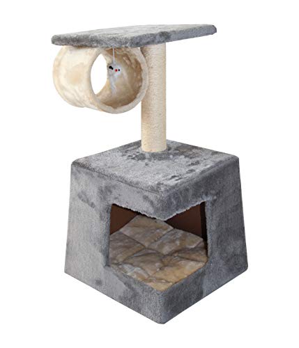 Dehner Katzen-Kratzbaum Corner, ca. 63 x 35 x 35 cm, Plüsch/Sisal, dunkelgrau Dehner Katzen-Kratzbaum Corner, ca. 63 x 35 x 35 cm, Plüsch/Sisal, dunkelgrau von Dehner