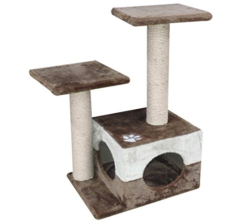 Dehner Katzen-Kratzbaum Mia, ca. 70 x 34 x 45 cm, Sisal/Plüsch, beige/braun Dehner Katzen-Kratzbaum Mia, ca. 70 x 34 x 45 cm, Sisal/Plüsch, beige/braun von Dehner