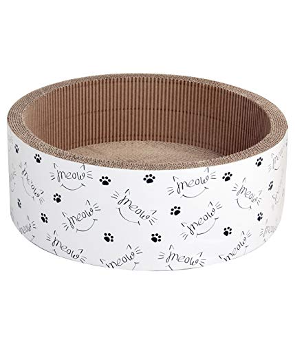 Dehner Lieblinge Katzen-Kratzpappe Scratch Circle, inkl. Katzenminze, Ø 43 cm, Höhe 15.5 cm, Naturmaterial, Karton aus FSC®-zertifizierter Produktion, weiß Dehner Lieblinge Katzen-Kratzpappe Scratch Circle, inkl. Katzenminze, Ø 43 cm, Höhe 15.5 cm, Naturmaterial, Karton aus FSC®-zertifizierter Produktion, weiß von Dehner