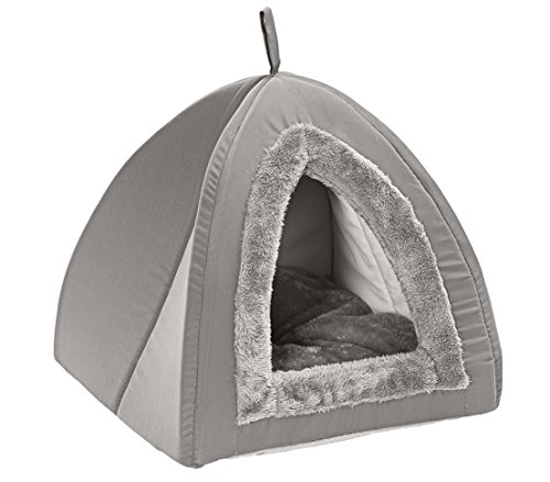 Dehner Lieblinge Katzen-Kuschelhöhle Findus, ca. 40 x 40 x 35 cm, Polyester, grau Dehner Lieblinge Katzen-Kuschelhöhle Findus, ca. 40 x 40 x 35 cm, Polyester, grau von Dehner