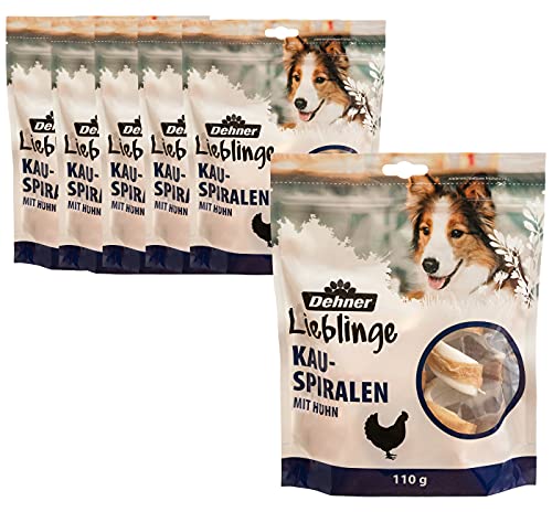 Dehner Lieblinge Hundesnack, Premium Hundeleckerli getreidefrei, Kausnack für ausgewachsene Hunde, Huhn, 6 x 110 g (660 g) von Dehner