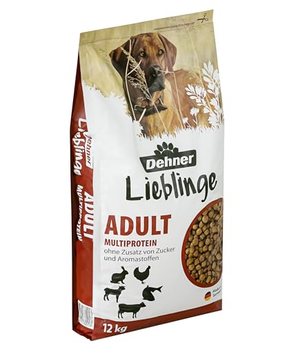 Dehner Lieblinge Hundefutter, Trockenfutter zuckerfrei, für ausgewachsene Hunde, Geflügel / Wild / Fisch, 12 kg von Dehner